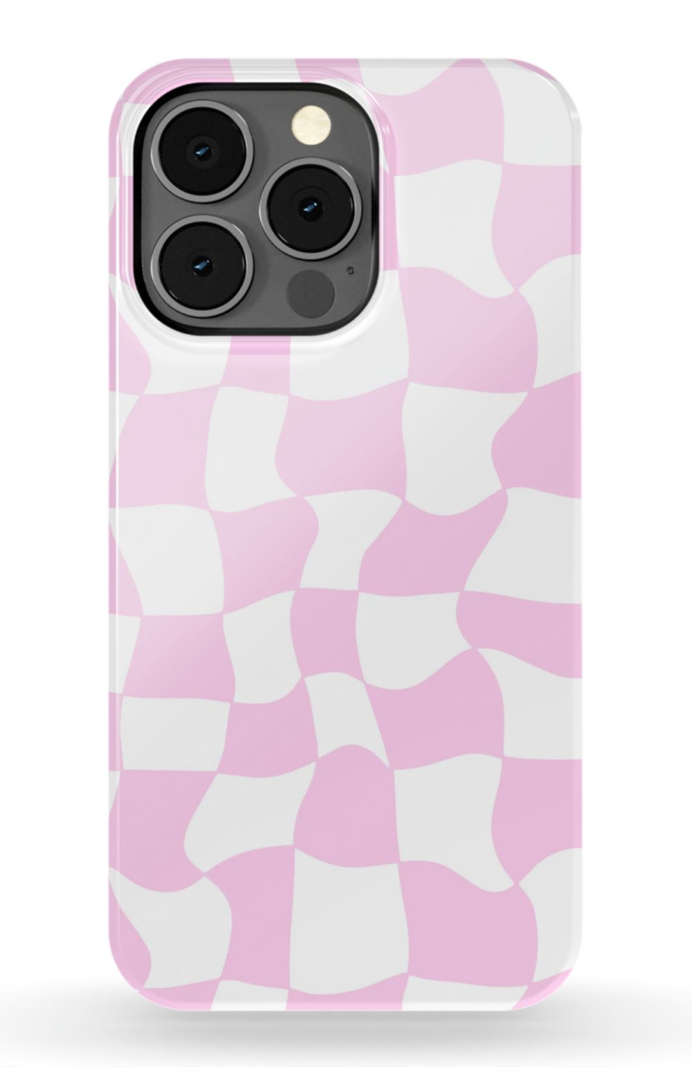 Light Pink Checkered Phone Case