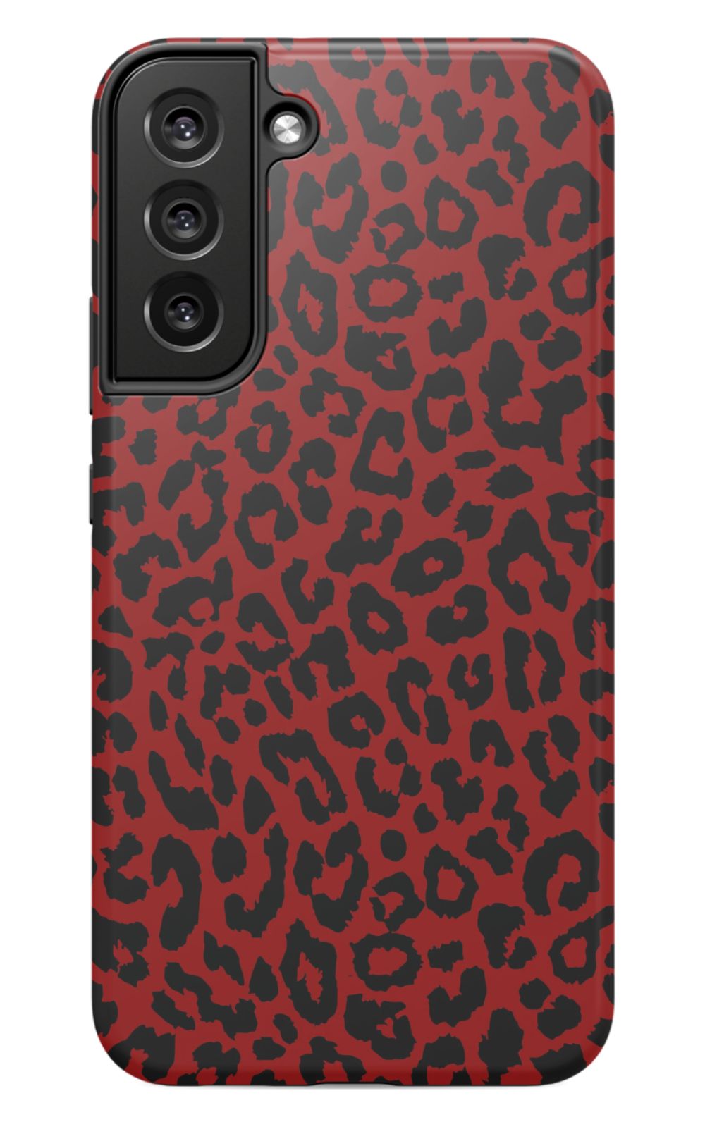 Red Leopard Print Phone Case
