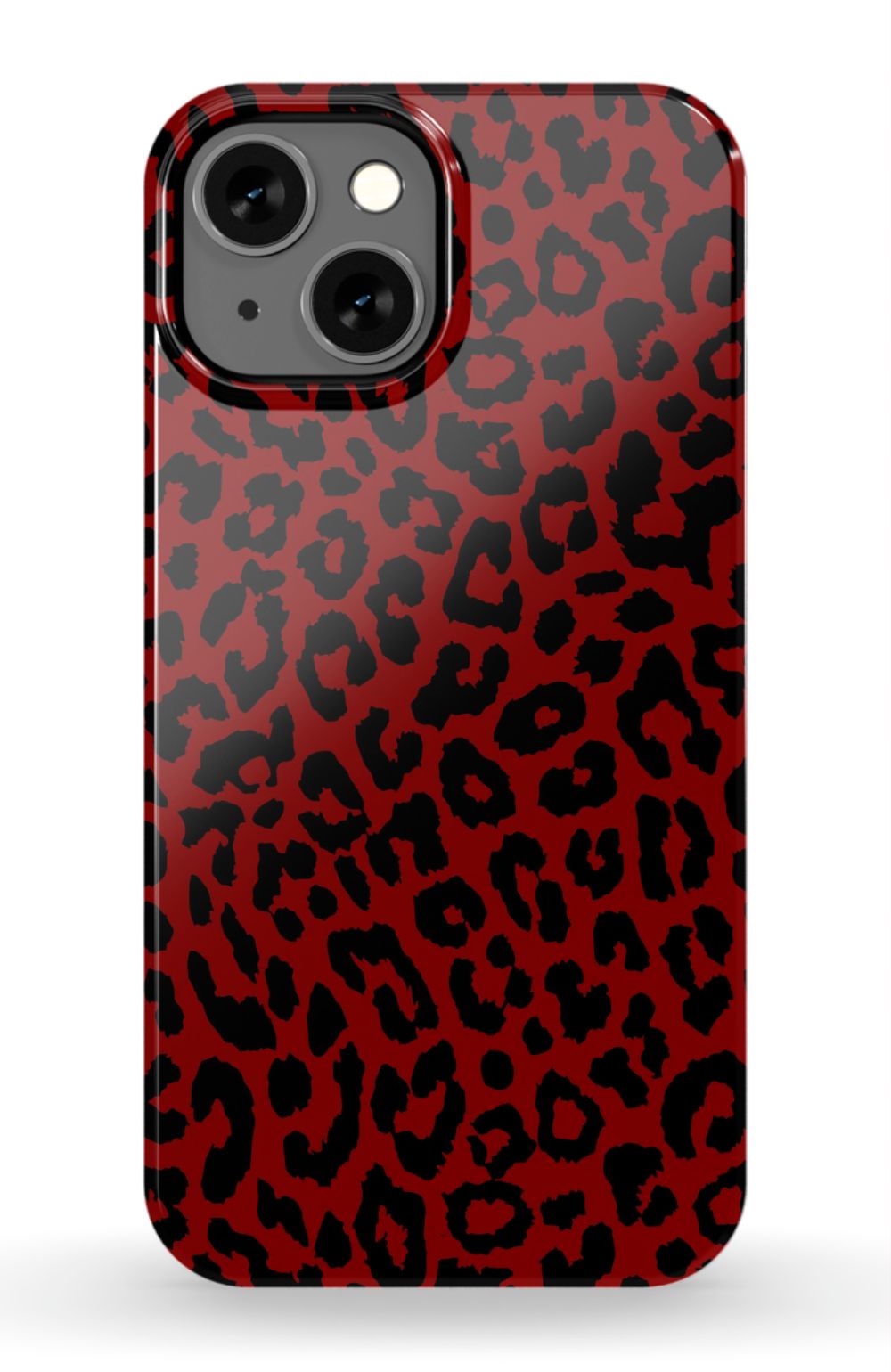 Red Leopard Print Phone Case