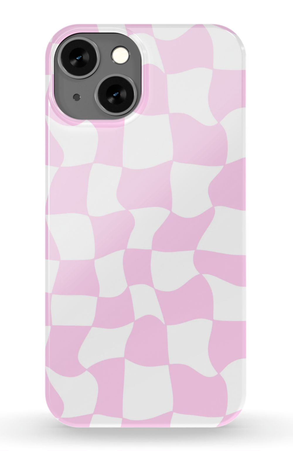 Light Pink Checkered Phone Case