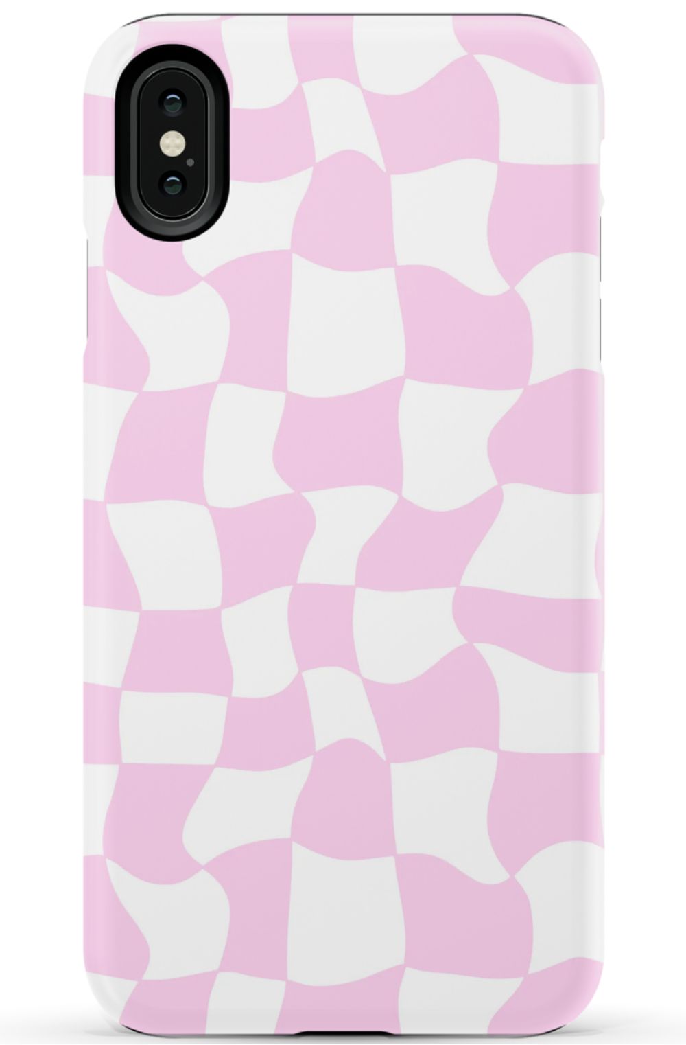 Light Pink Checkered Phone Case
