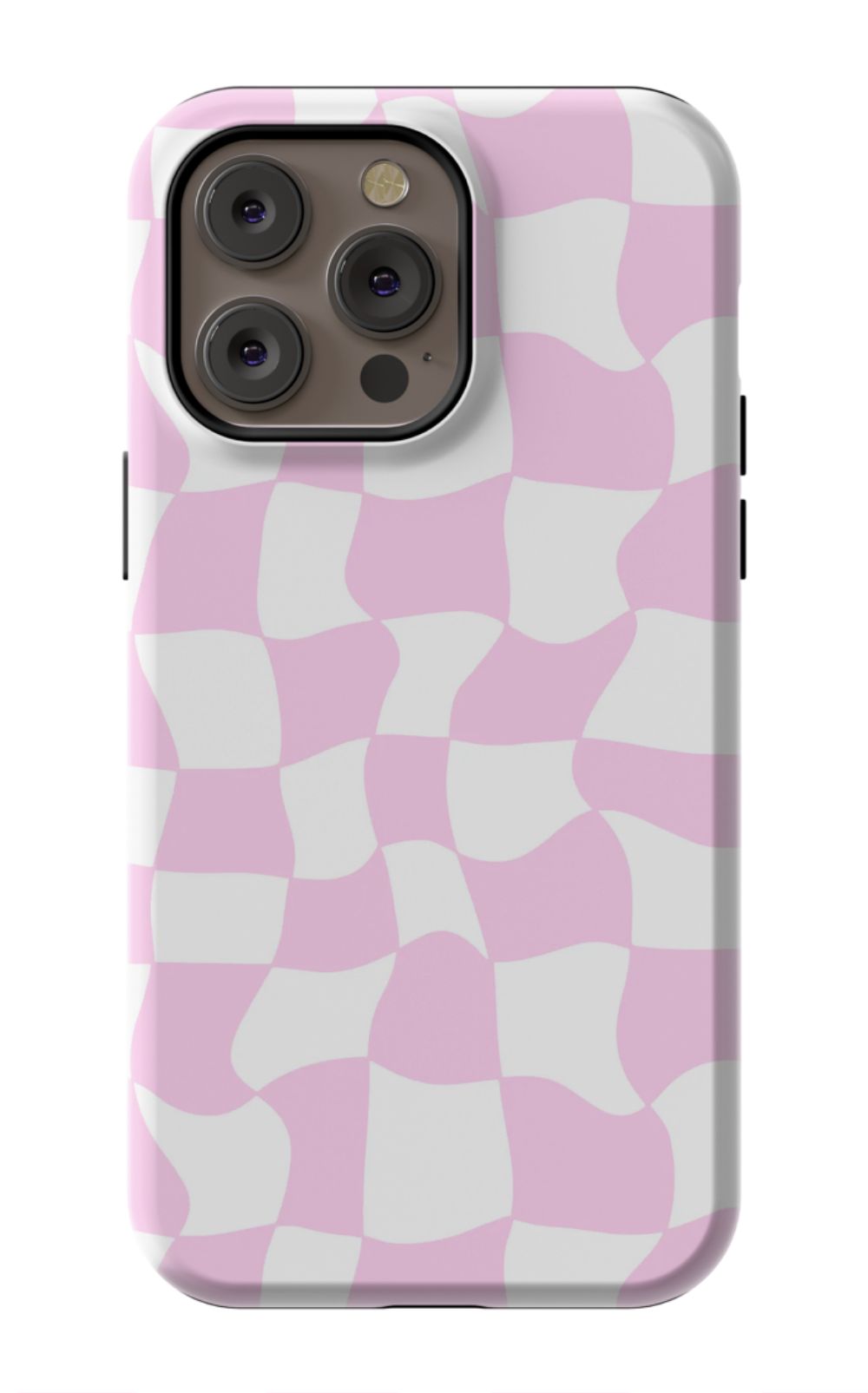 Light Pink Checkered Phone Case