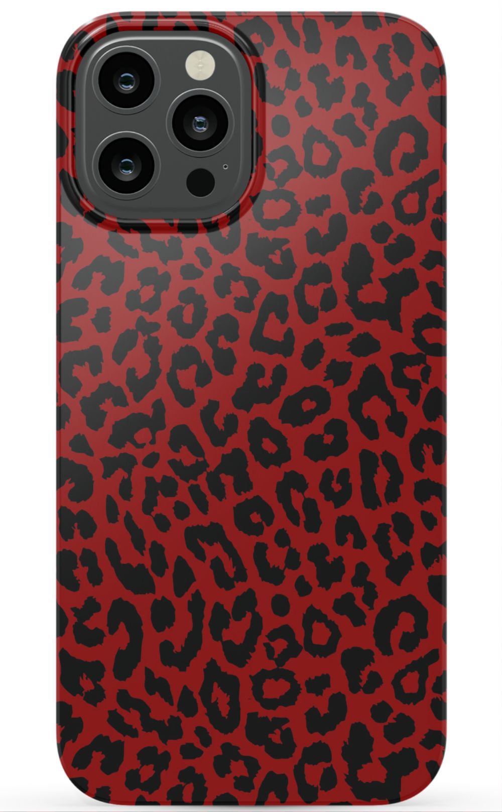 Red Leopard Print Phone Case