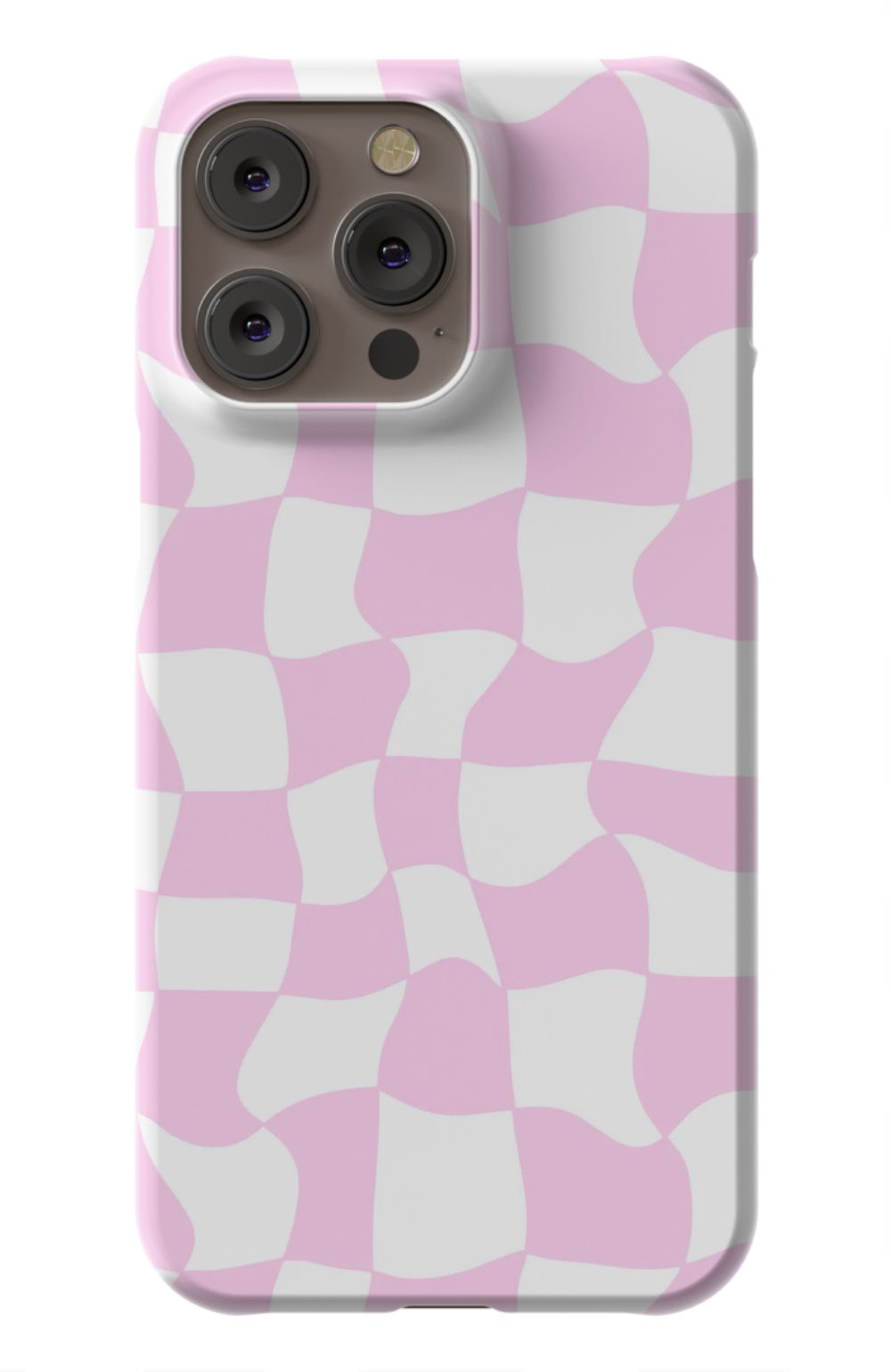 Light Pink Checkered Phone Case