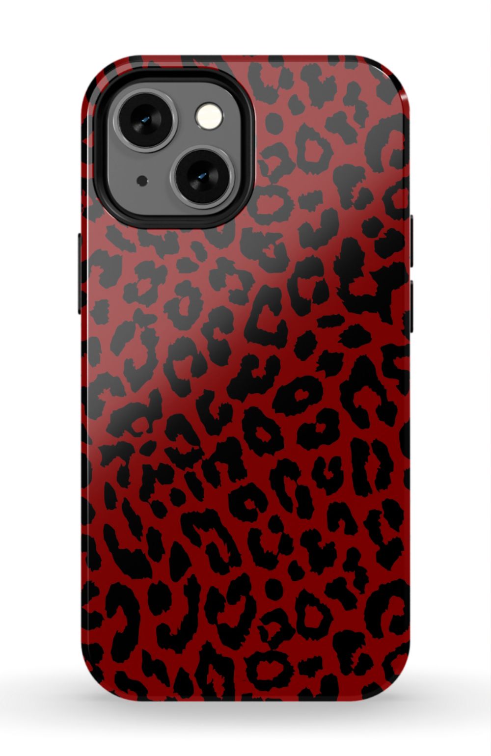 Red Leopard Print Phone Case