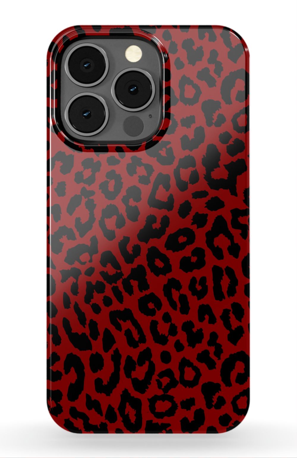 Red Leopard Print Phone Case