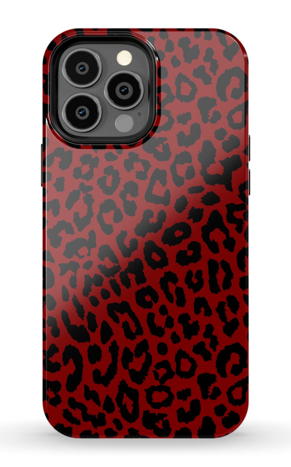 Red Leopard Print Phone Case