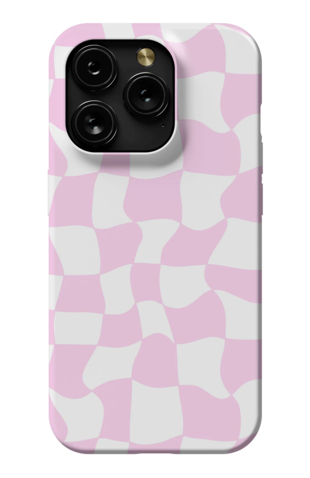 Light Pink Checkered Phone Case
