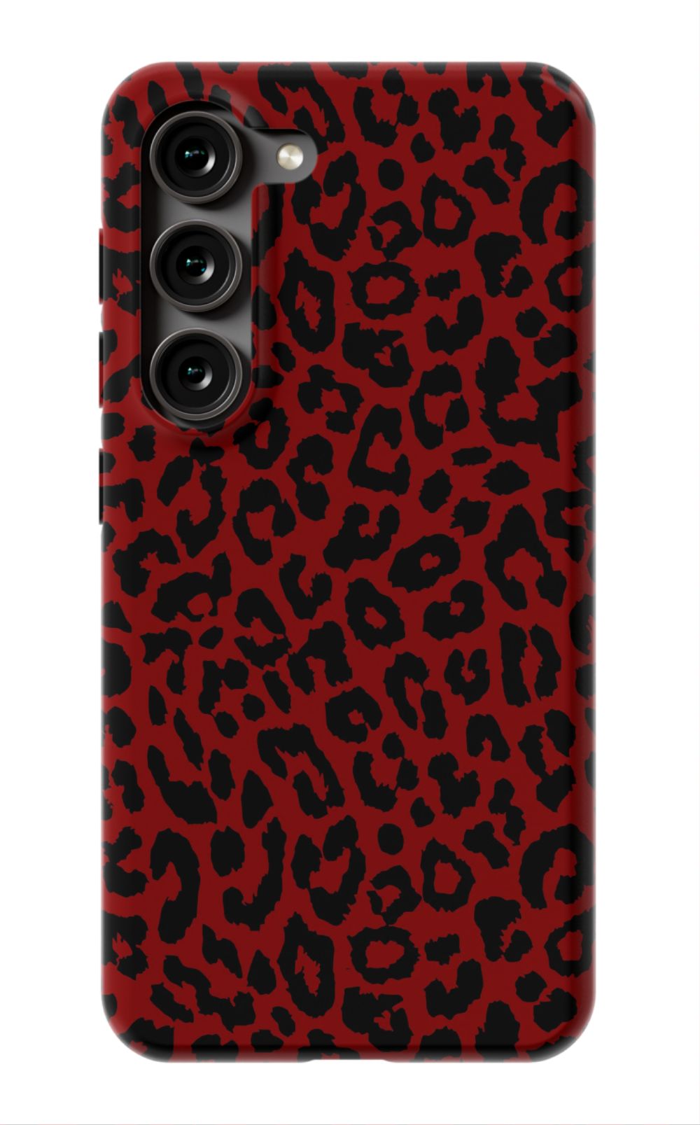Red Leopard Print Phone Case