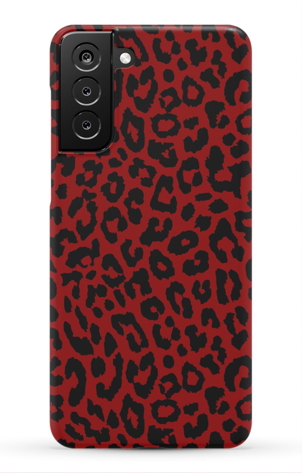 Red Leopard Print Phone Case