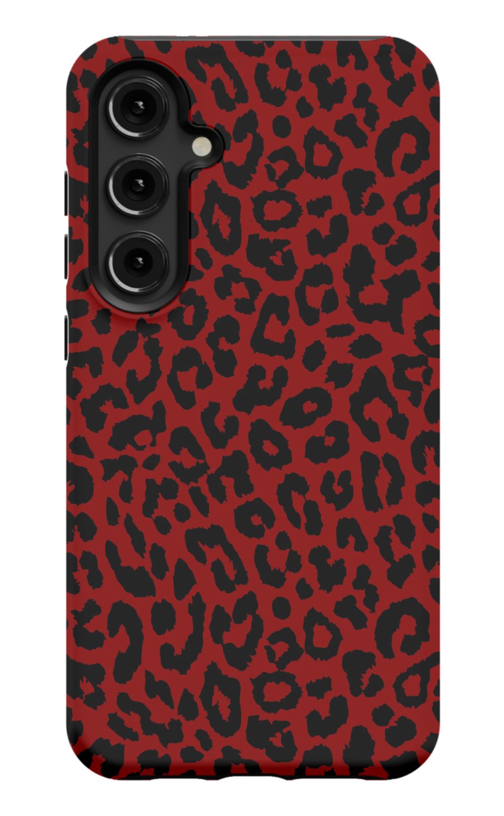 Red Leopard Print Phone Case