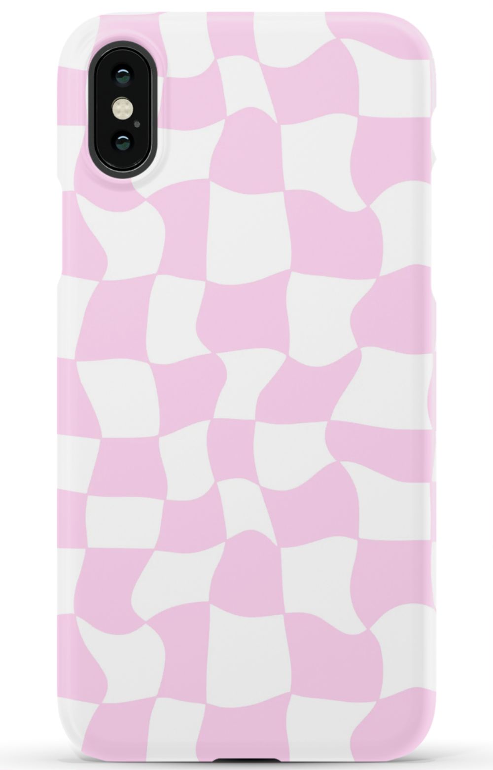 Light Pink Checkered Phone Case