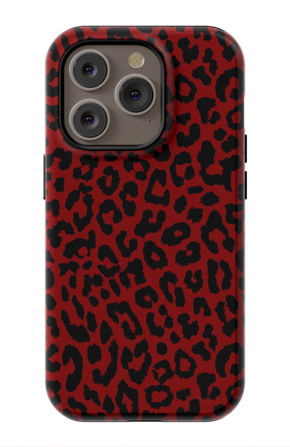 Red Leopard Print Phone Case