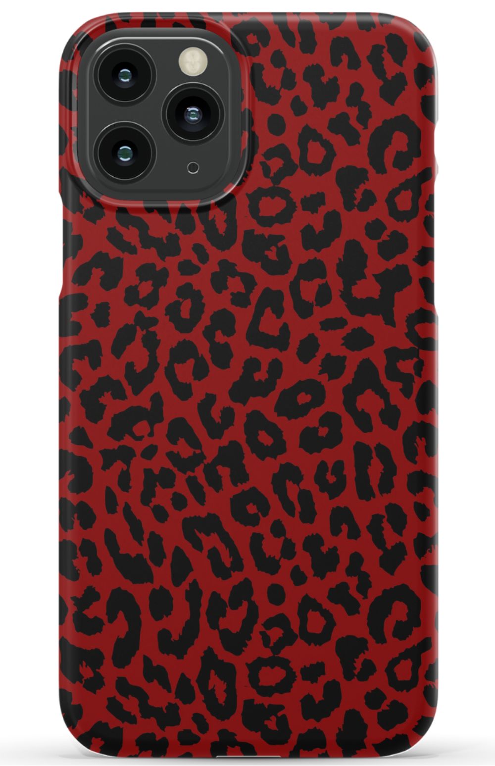 Red Leopard Print Phone Case