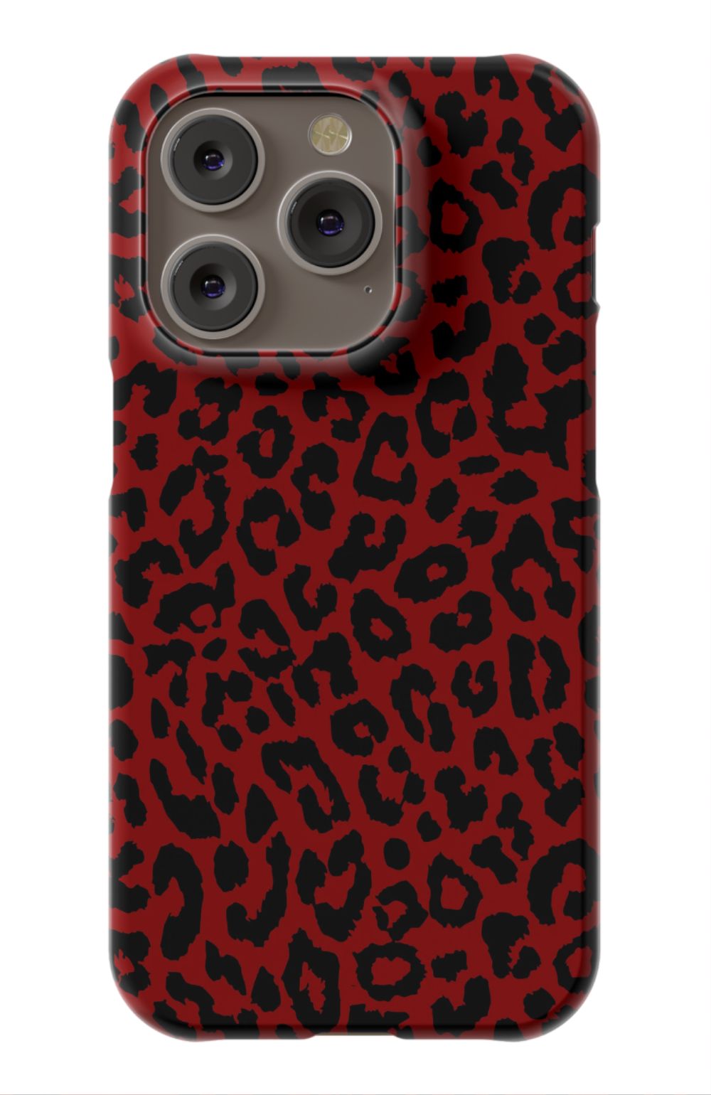 Red Leopard Print Phone Case