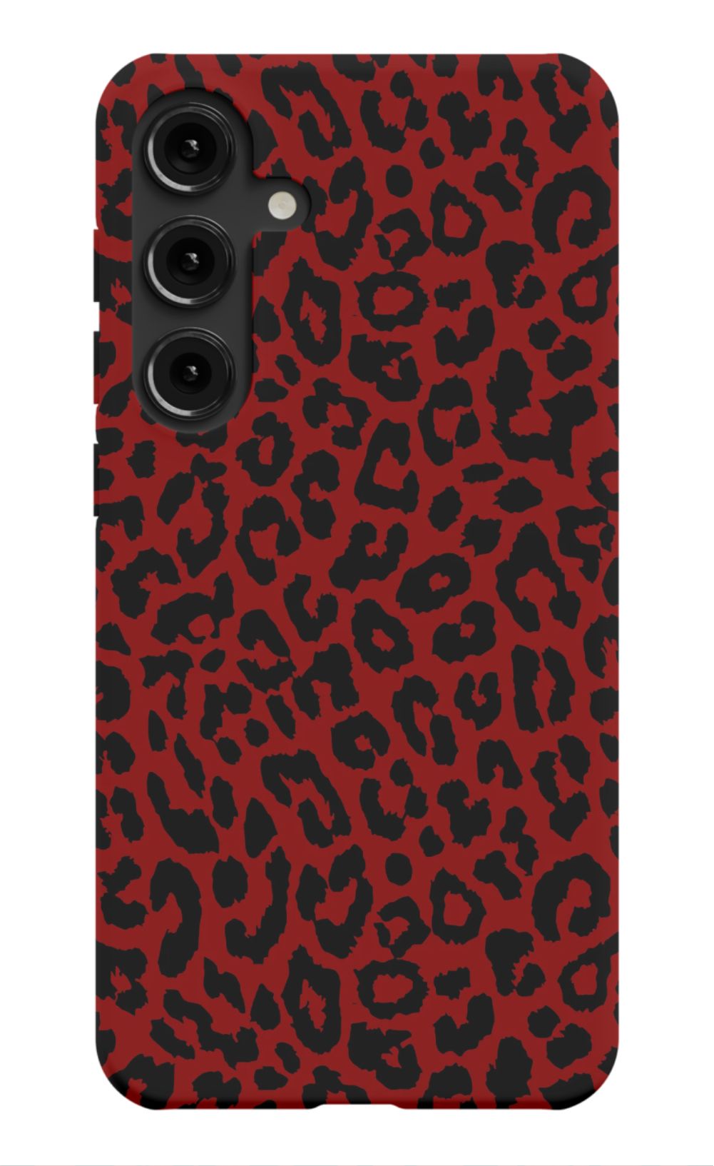 Red Leopard Print Phone Case