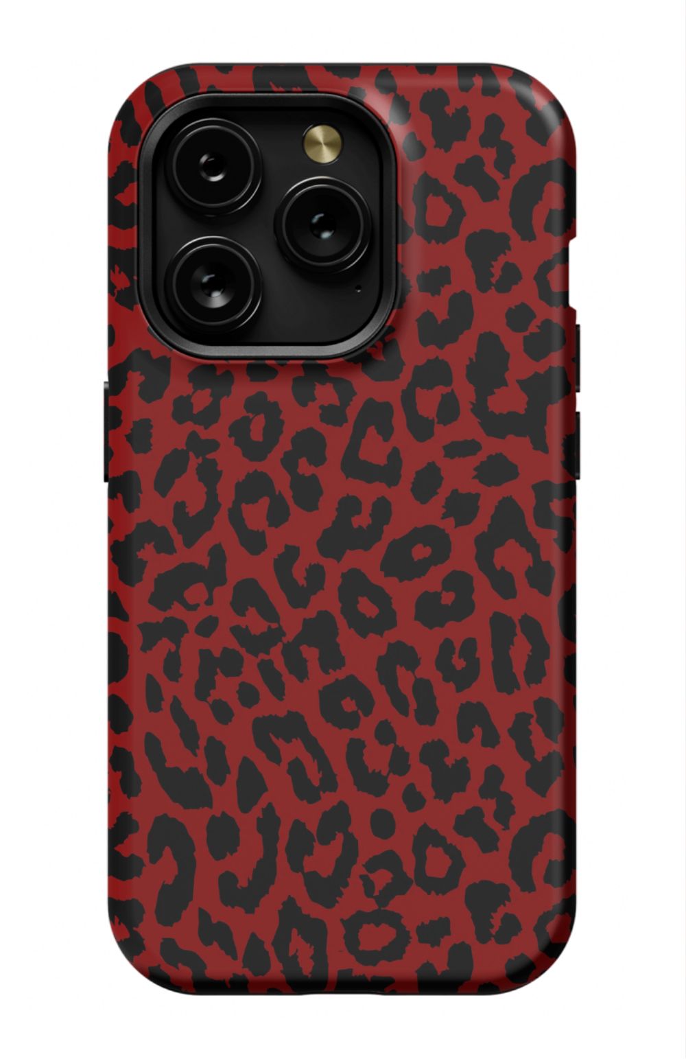 Red Leopard Print Phone Case