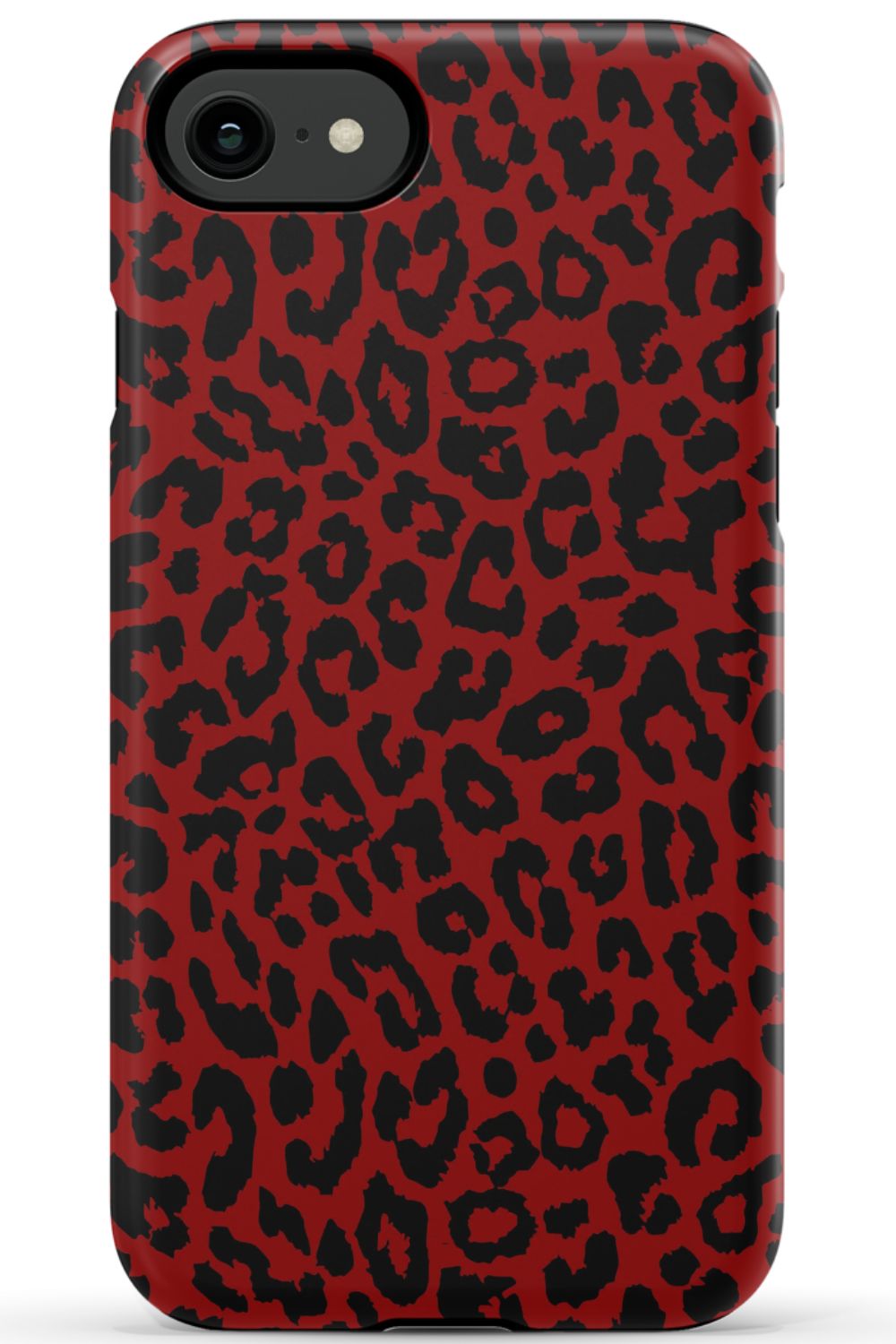 Red Leopard Print Phone Case