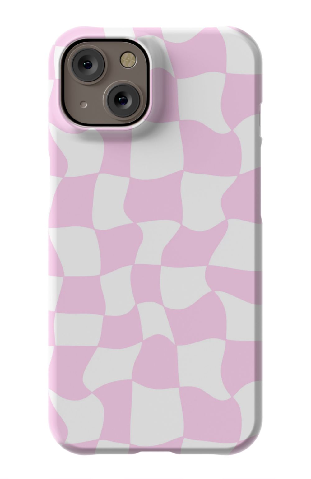 Light Pink Checkered Phone Case