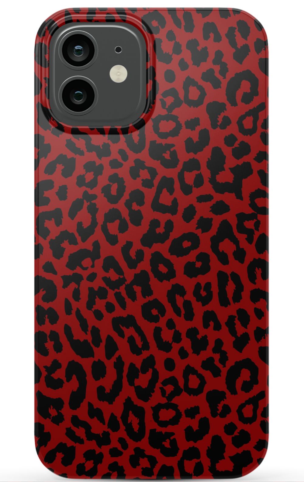 Red Leopard Print Phone Case