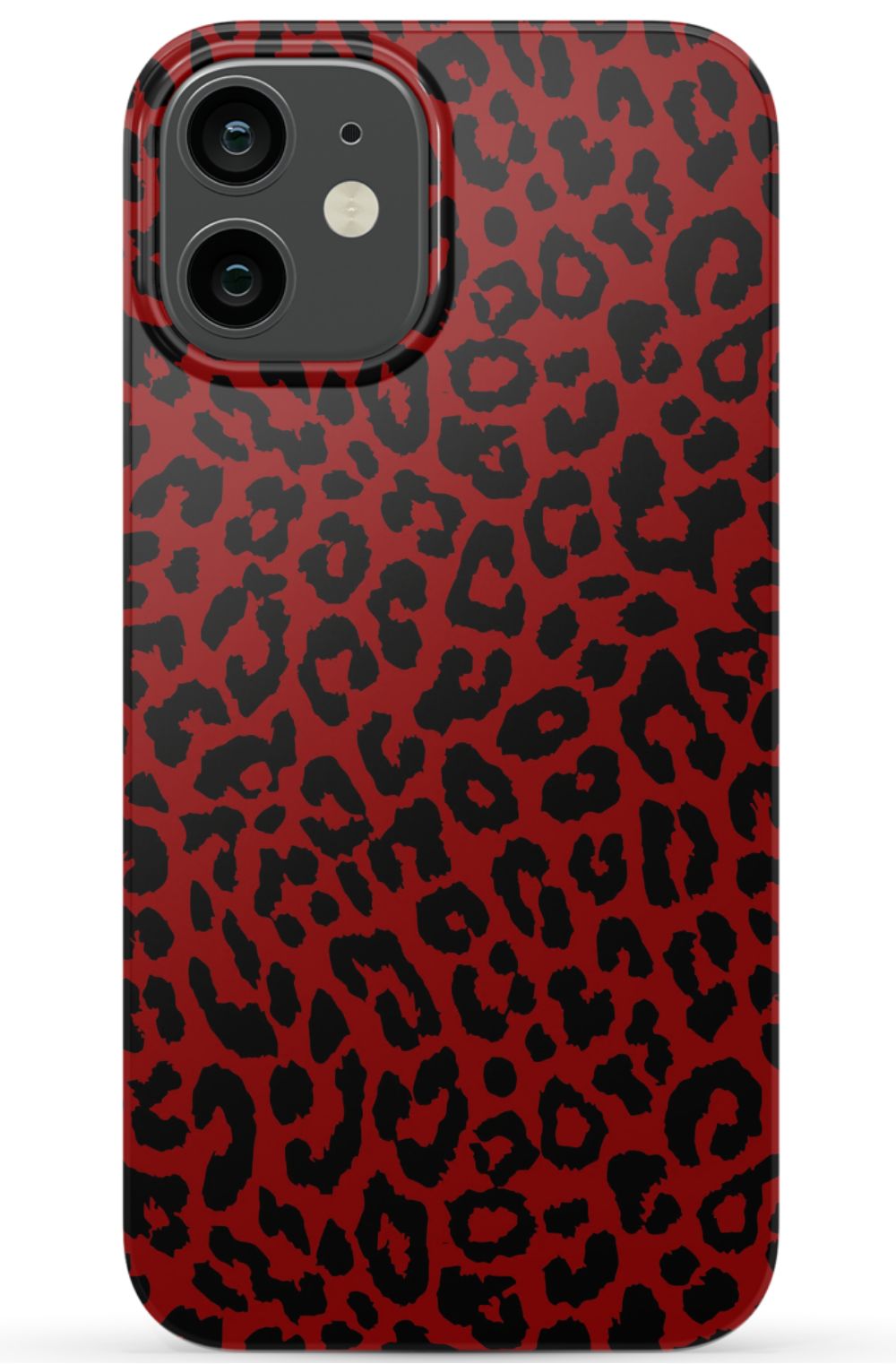 Red Leopard Print Phone Case