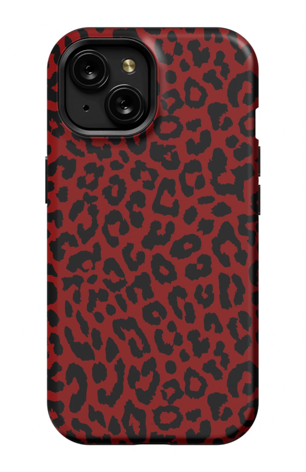 Red Leopard Print Phone Case