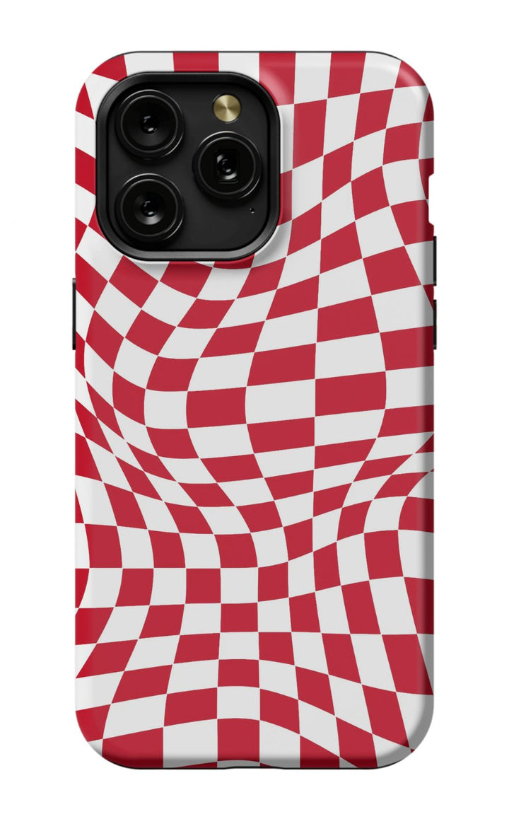 Red White Checkered Phone Case