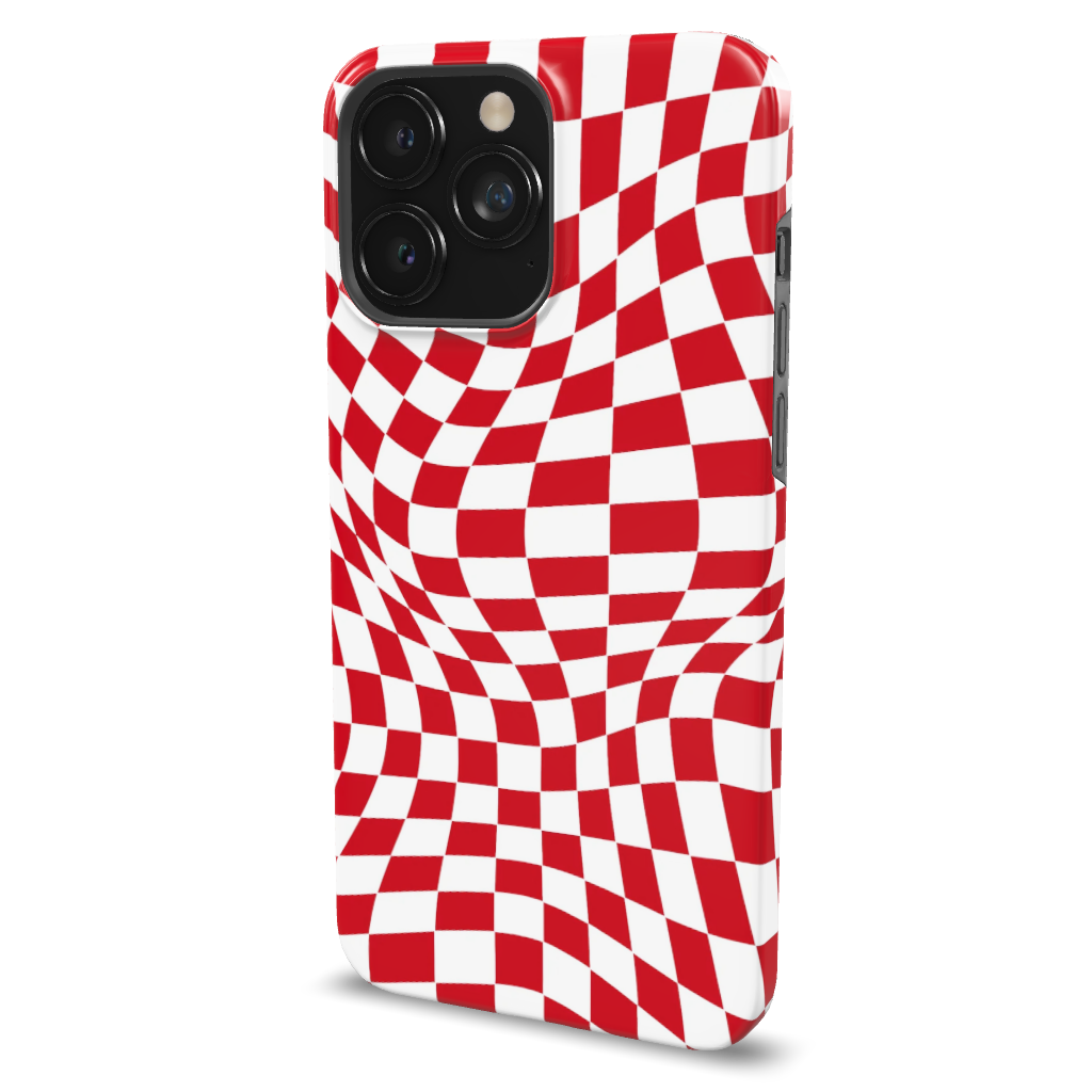 Red White Checkered Phone Case