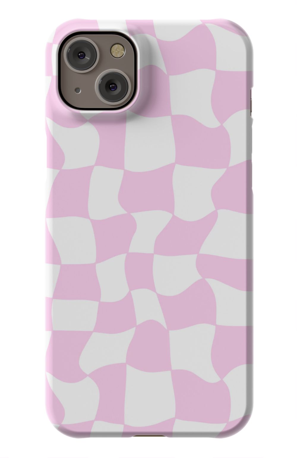 Light Pink Checkered Phone Case