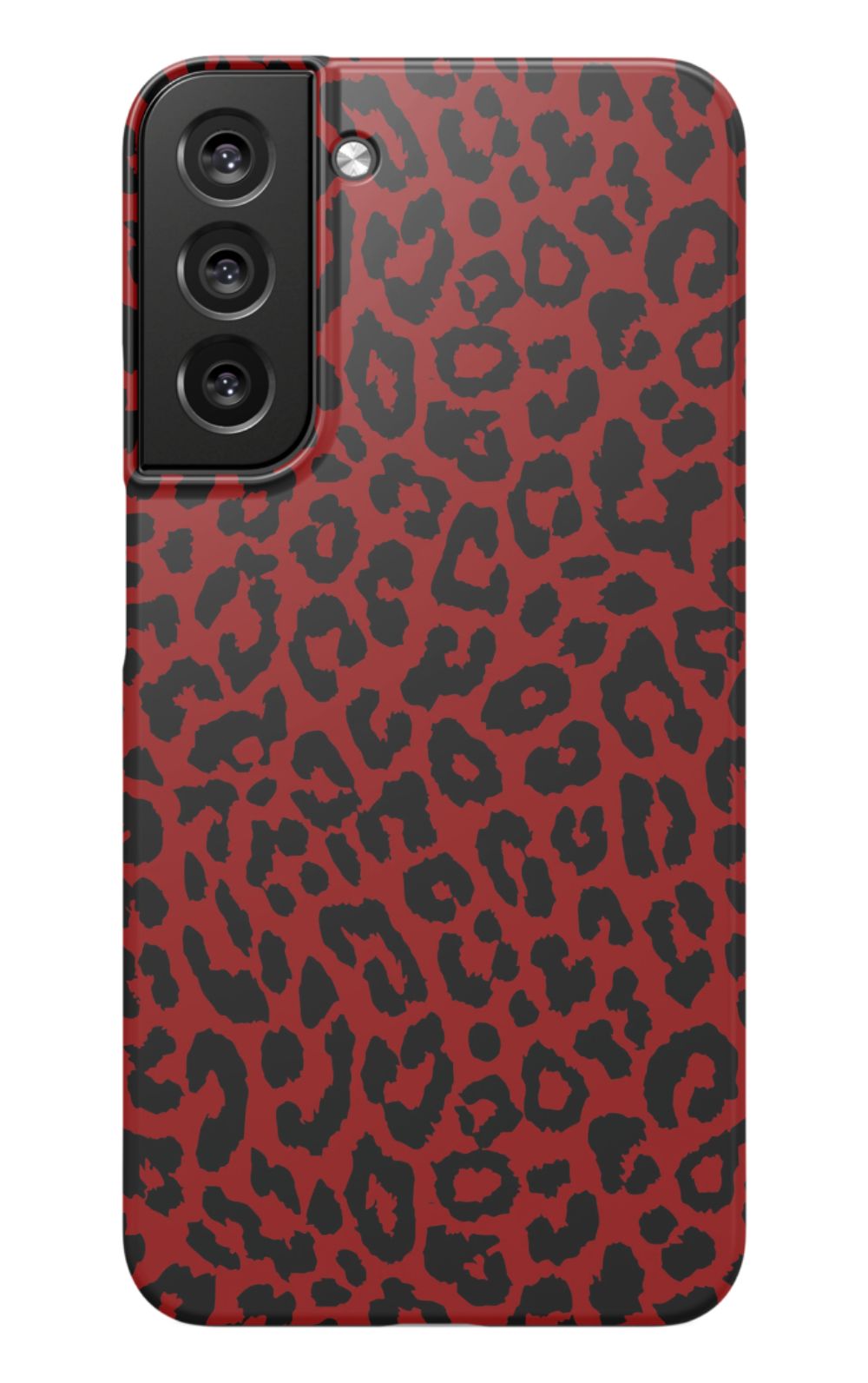 Red Leopard Print Phone Case