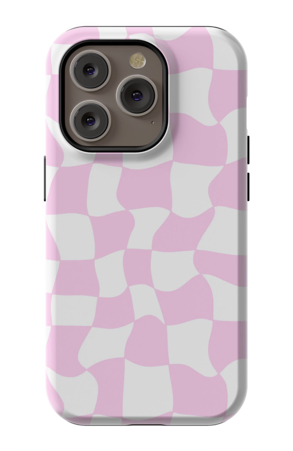 Light Pink Checkered Phone Case