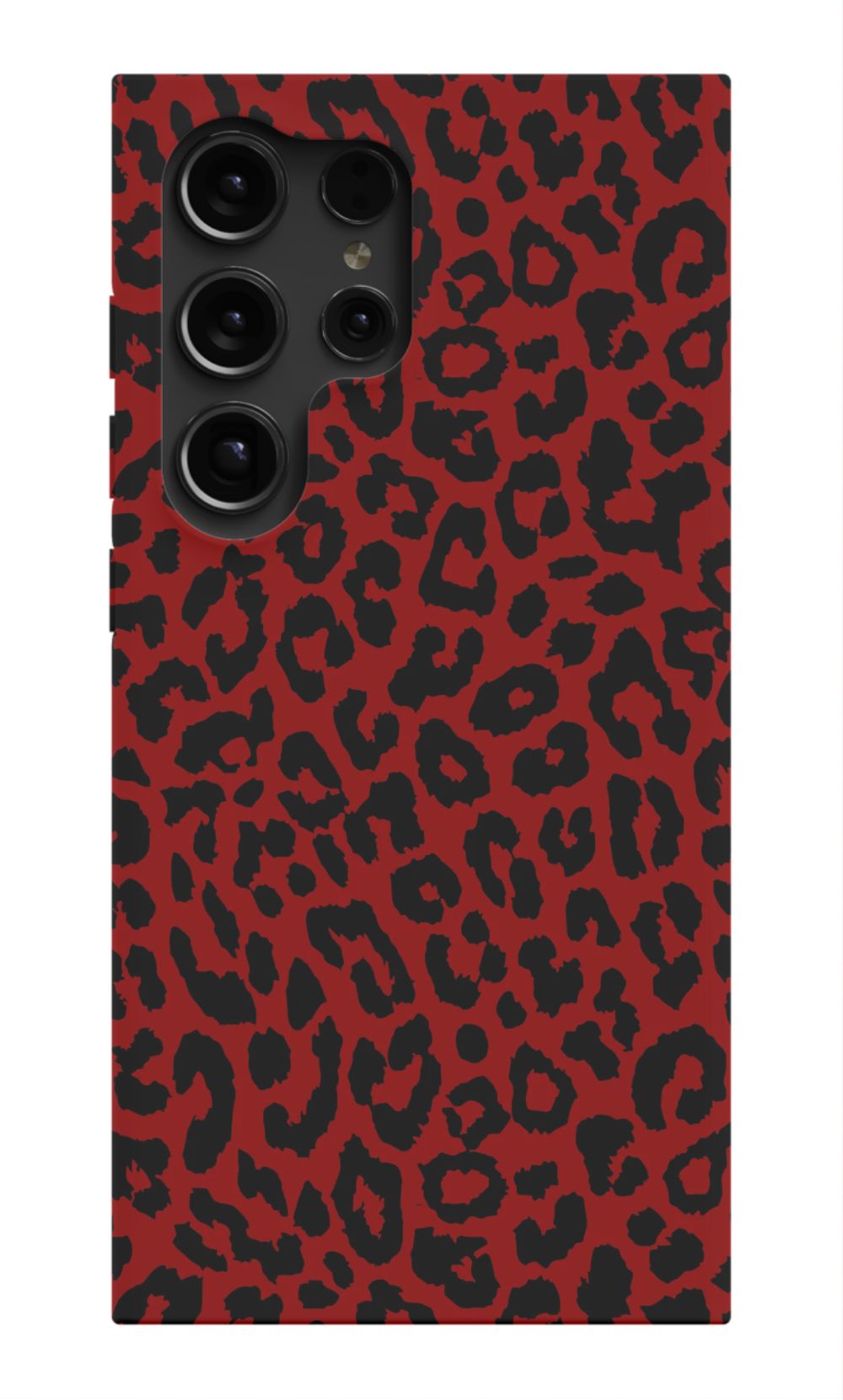 Red Leopard Print Phone Case