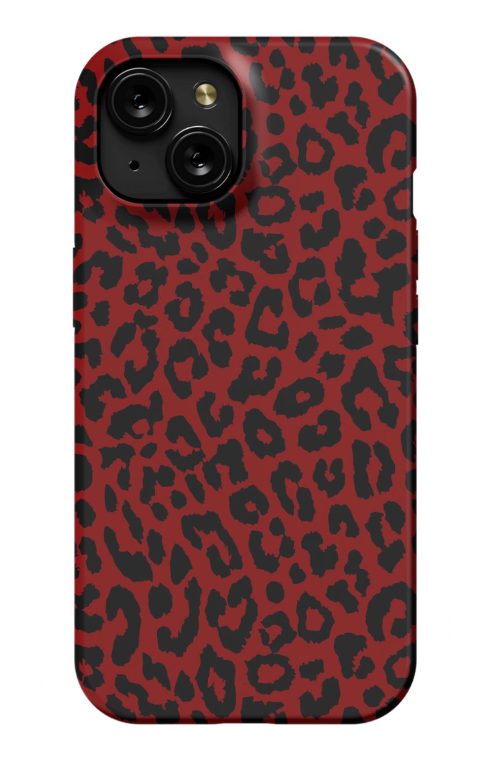 Red Leopard Print Phone Case