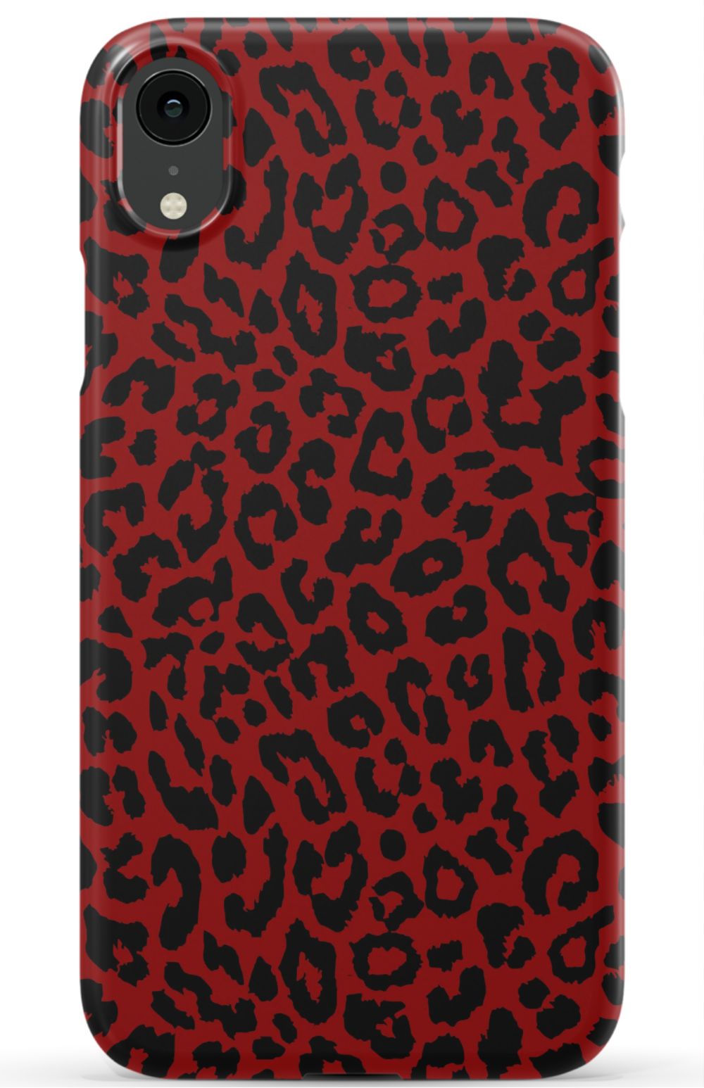 Red Leopard Print Phone Case