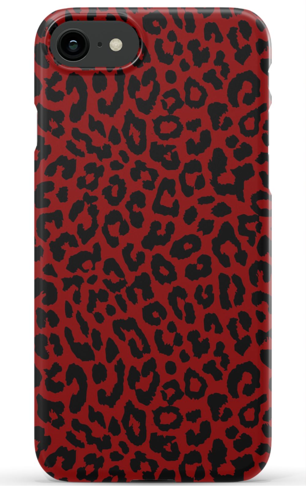 Red Leopard Print Phone Case