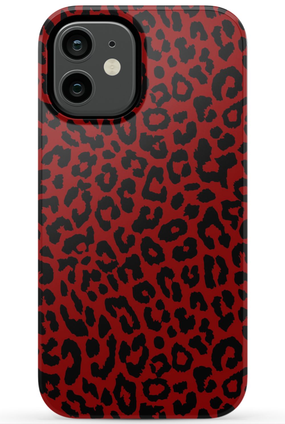 Red Leopard Print Phone Case