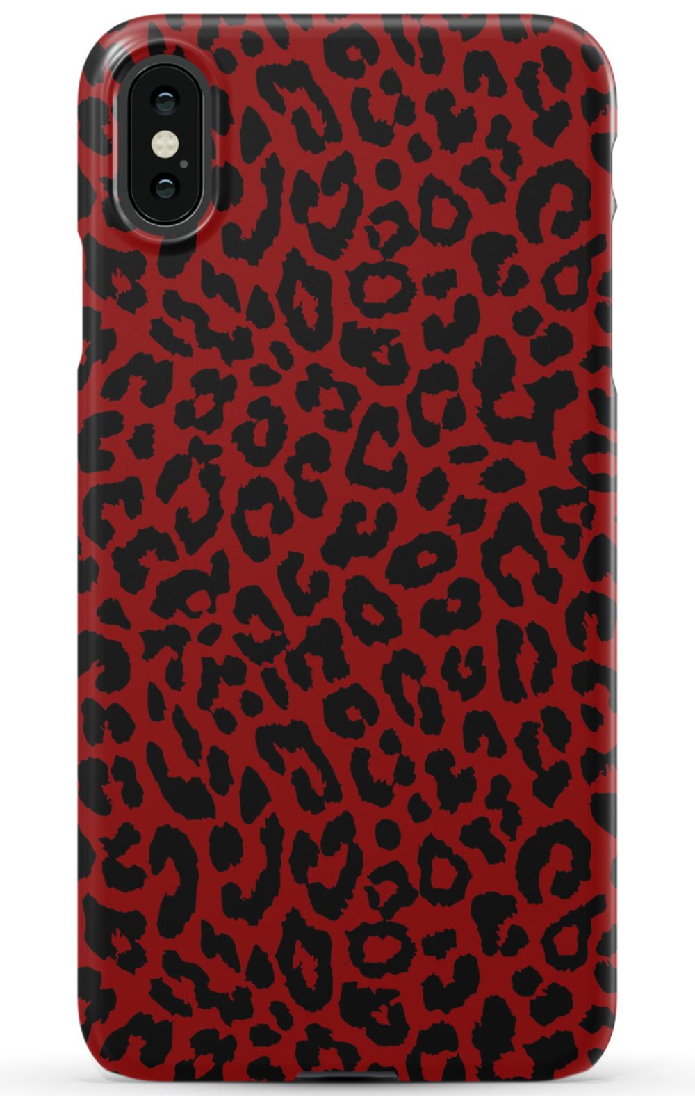 Red Leopard Print Phone Case