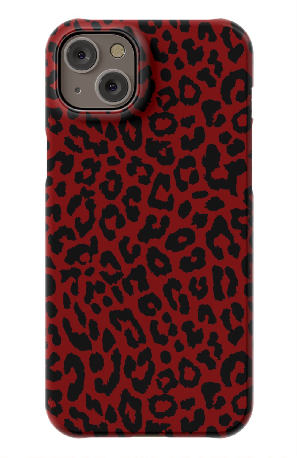 Red Leopard Print Phone Case