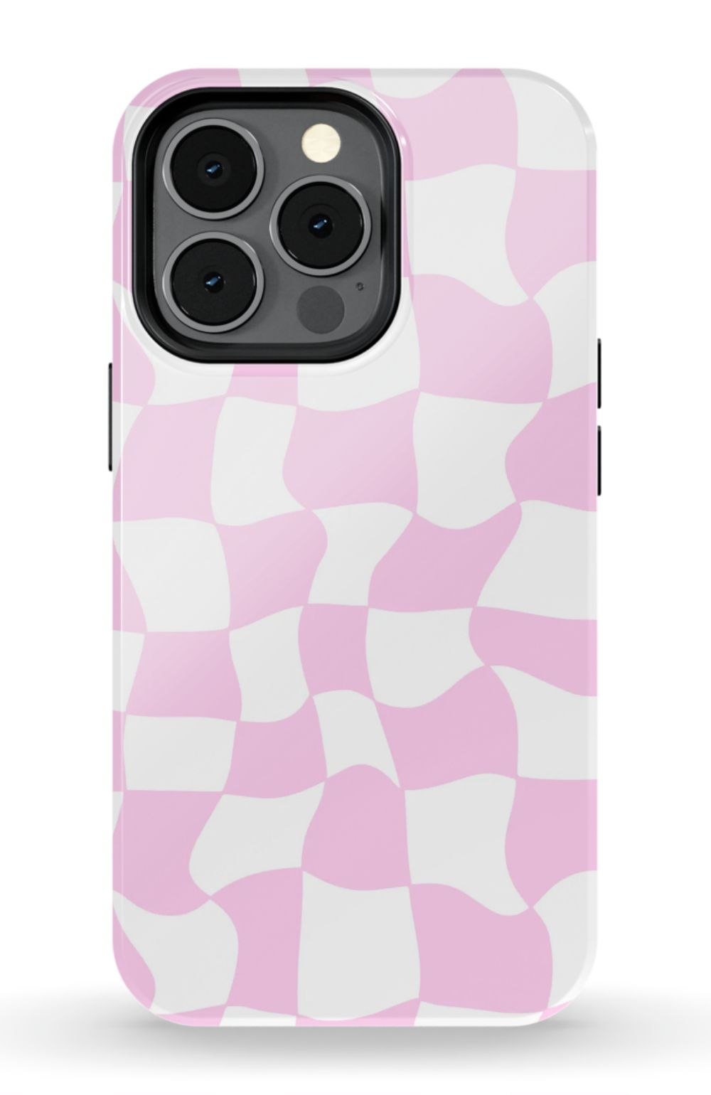 Light Pink Checkered Phone Case