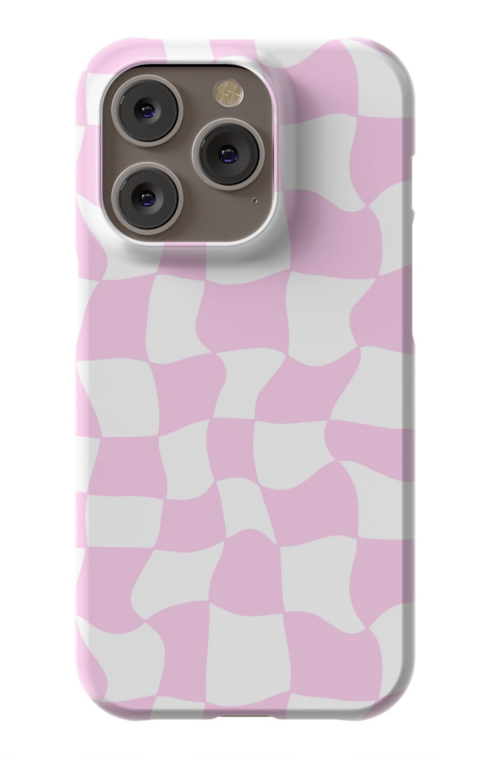 Light Pink Checkered Phone Case