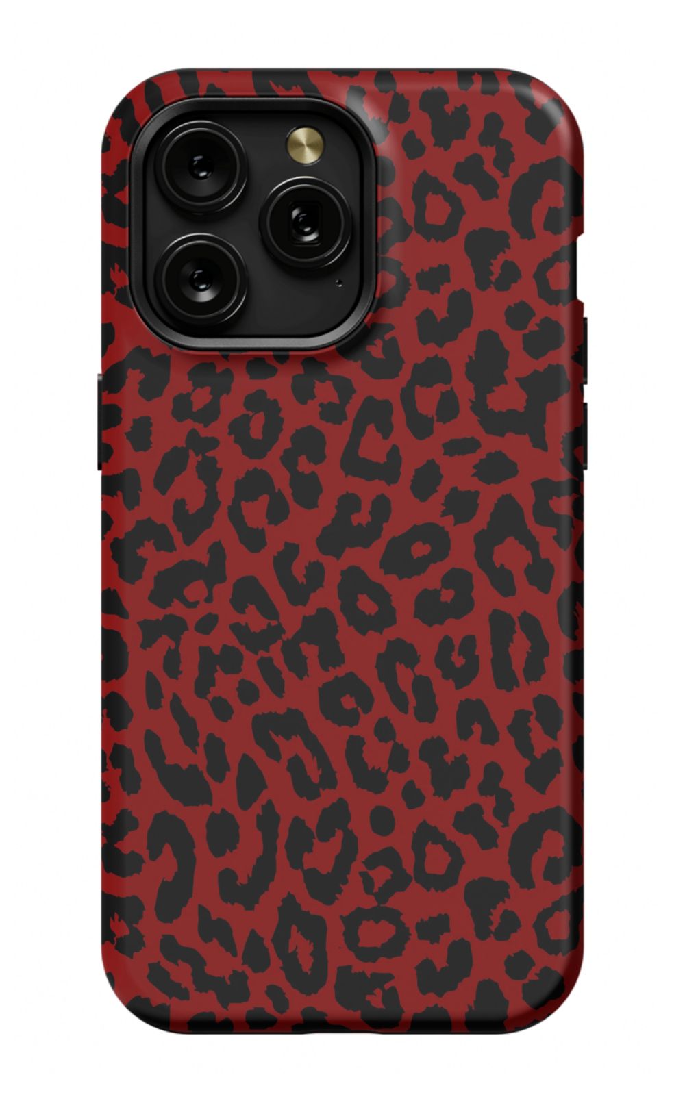 Red Leopard Print Phone Case
