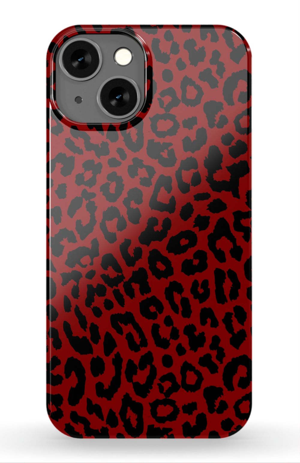 Red Leopard Print Phone Case