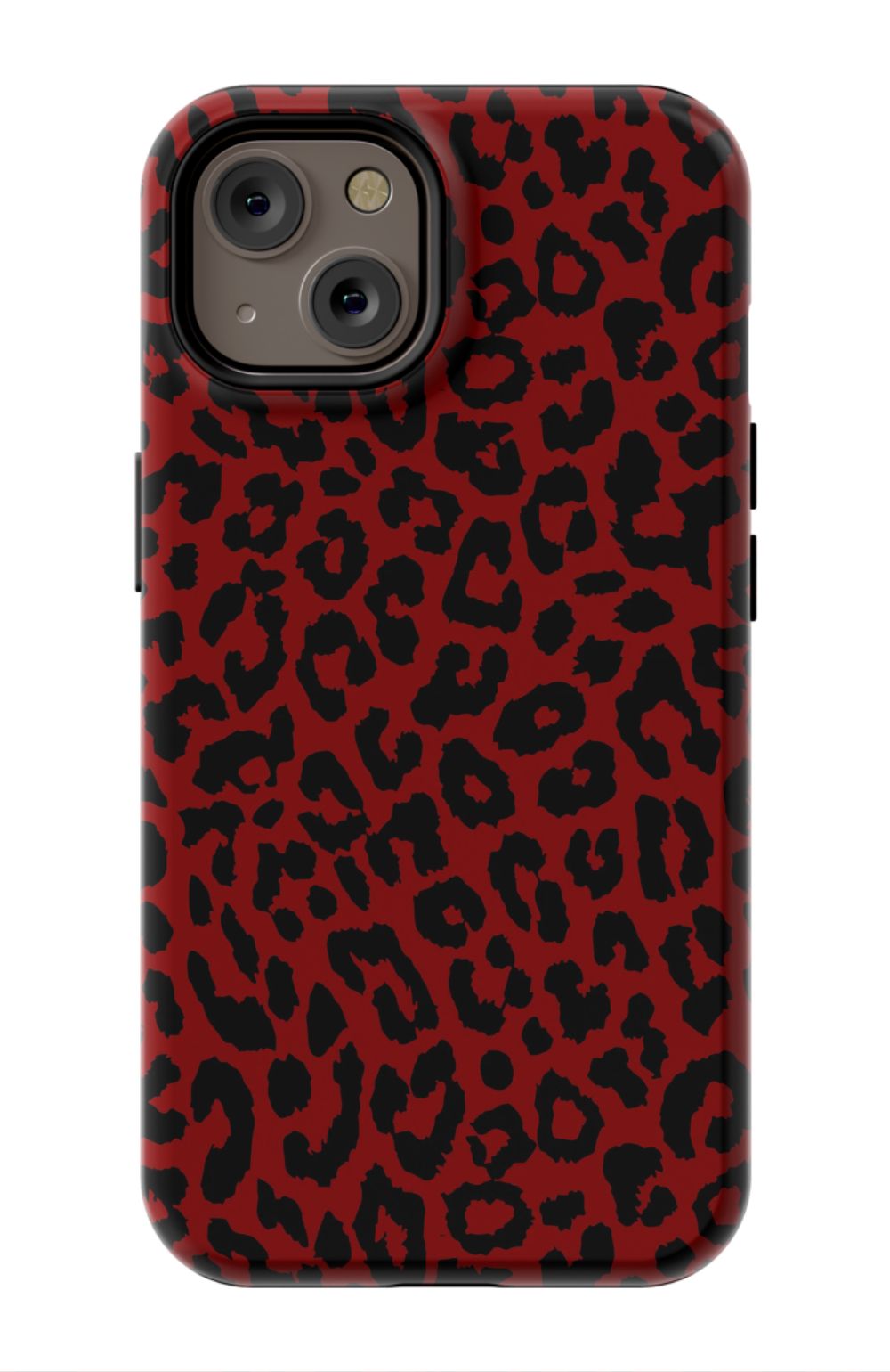 Red Leopard Print Phone Case