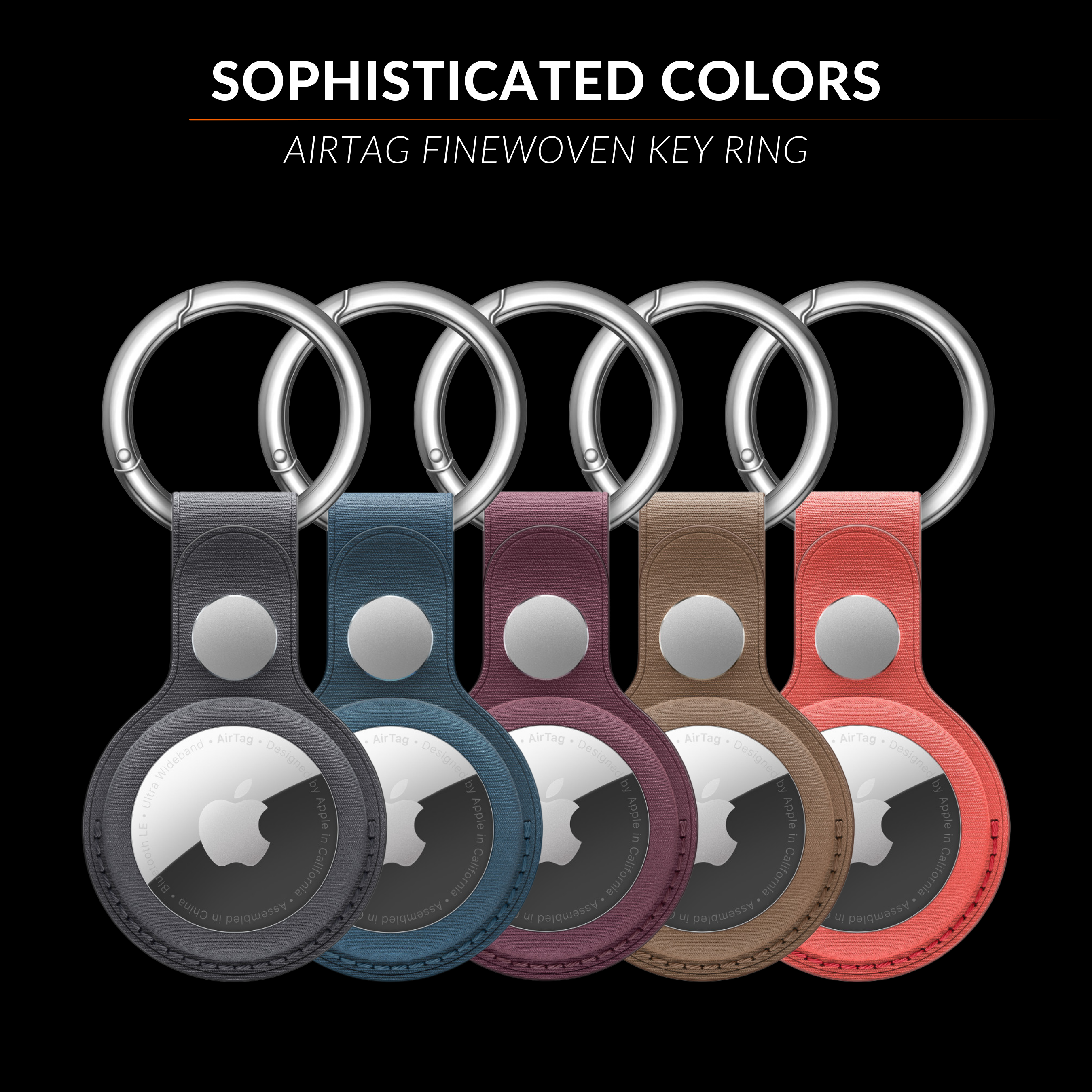 AirTag FineWoven Key Ring - B7Cases