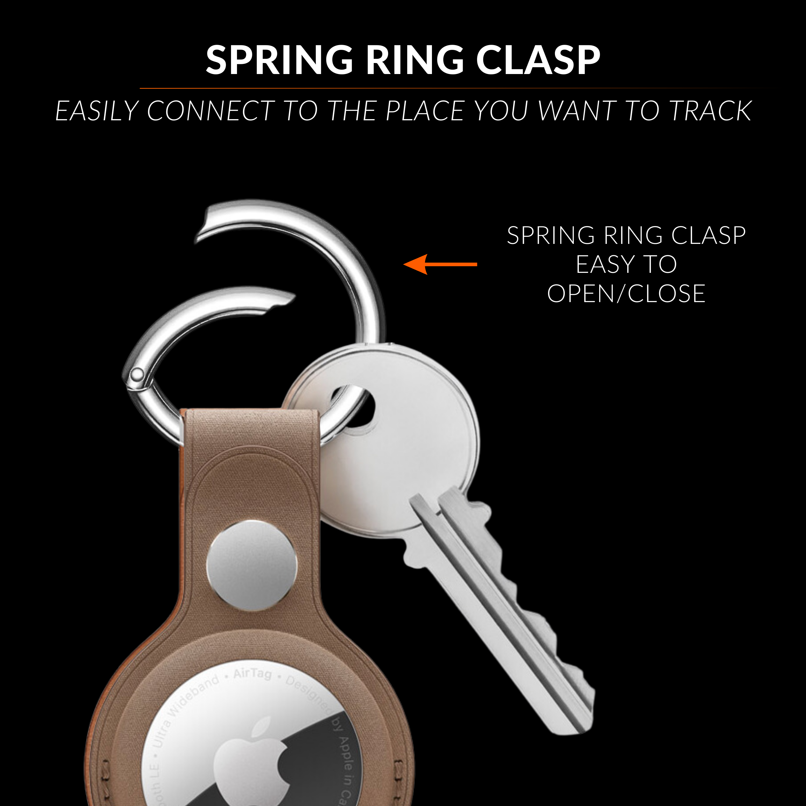 AirTag FineWoven Key Ring - B7Cases