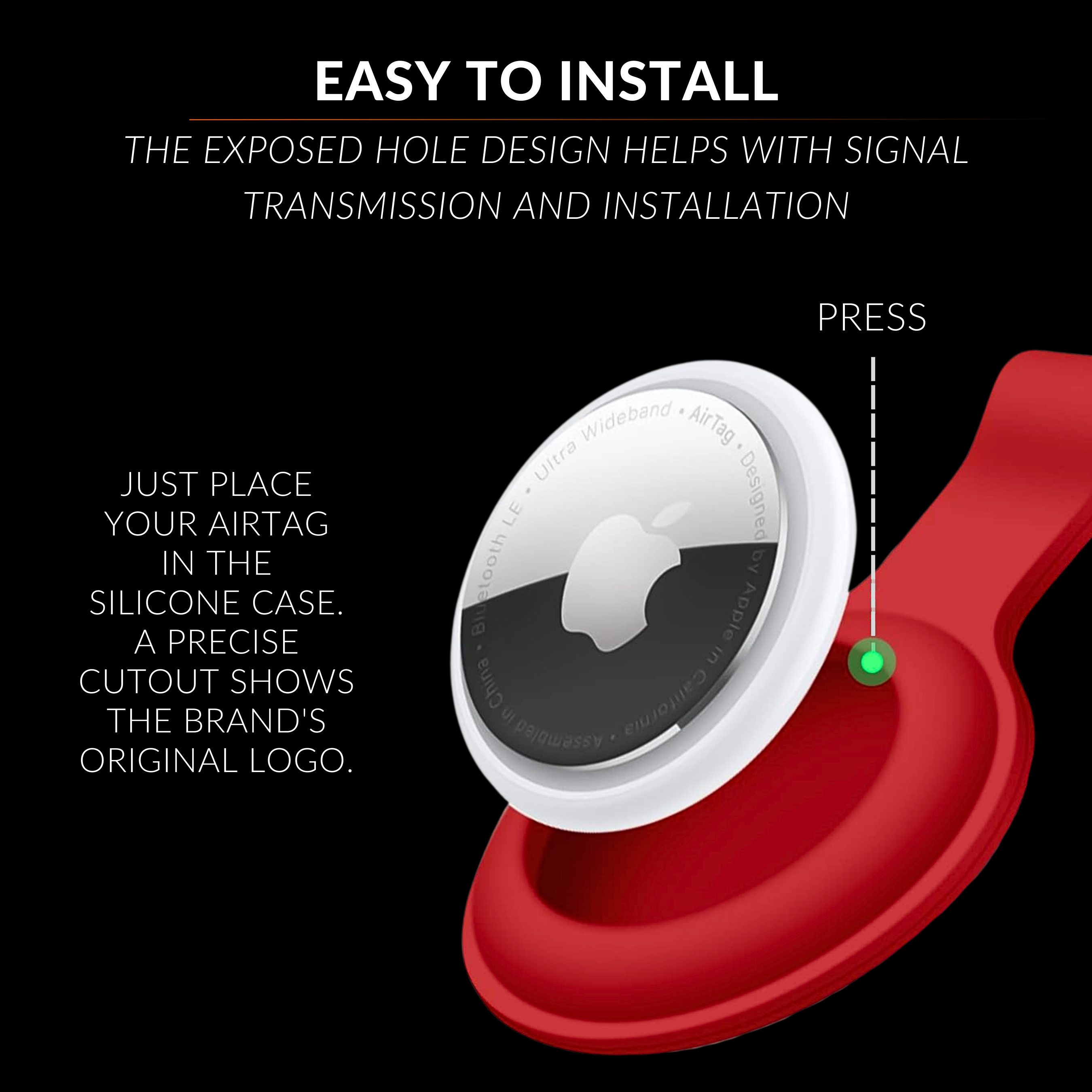 AirTag Silicone Key Ring - B7Cases