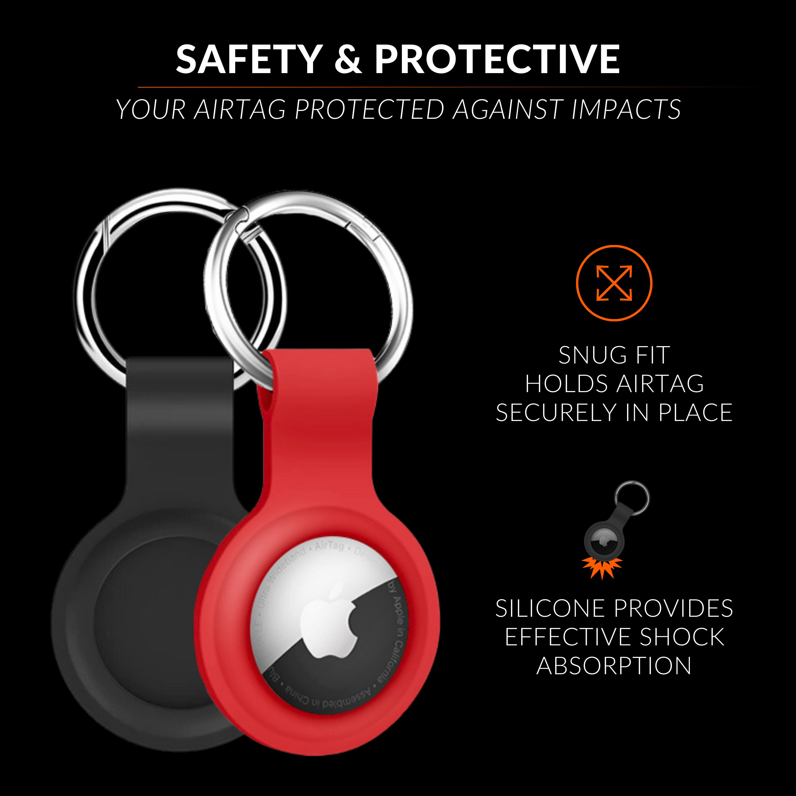 AirTag Silicone Key Ring - B7Cases