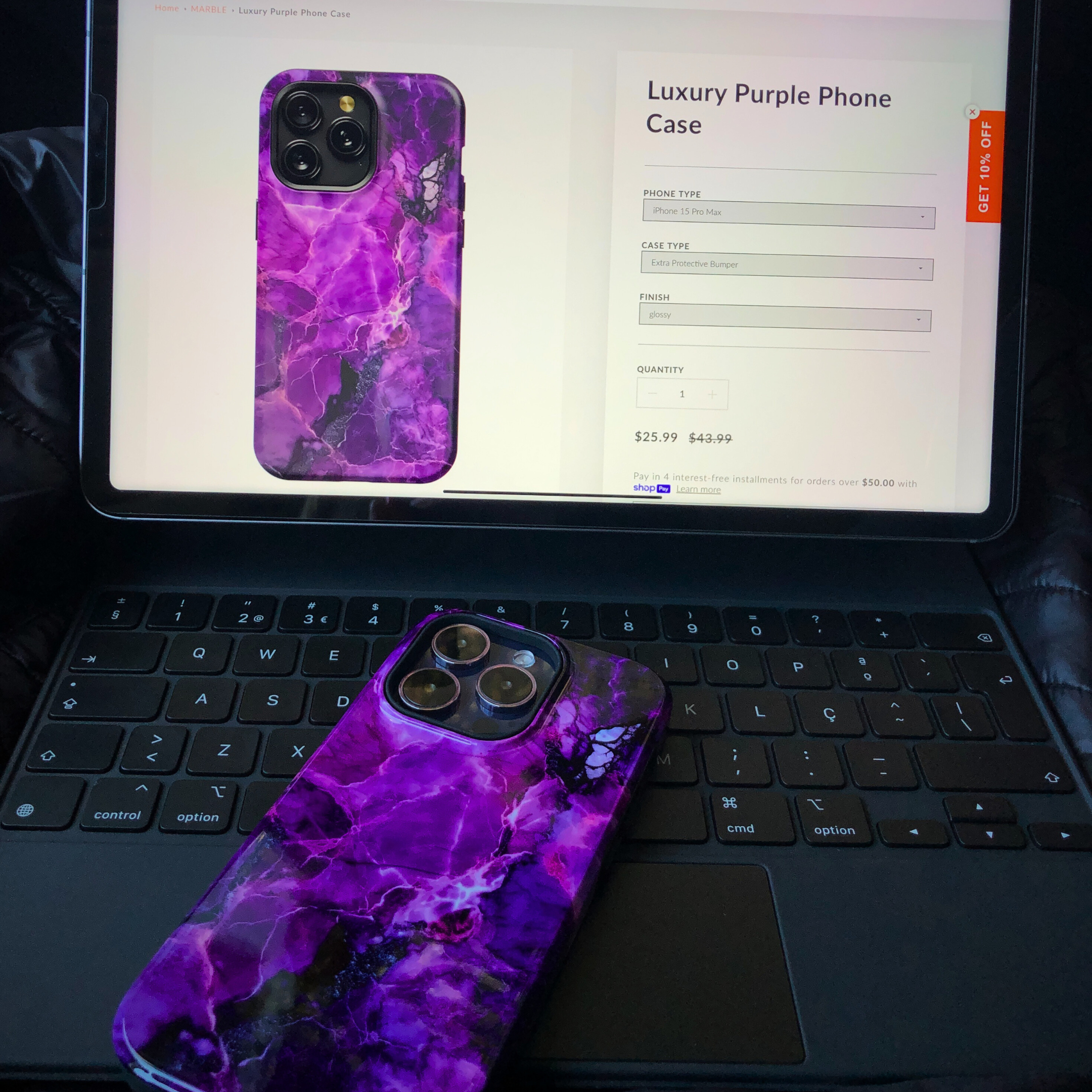 Luxury Purple Phone Case - B7Cases