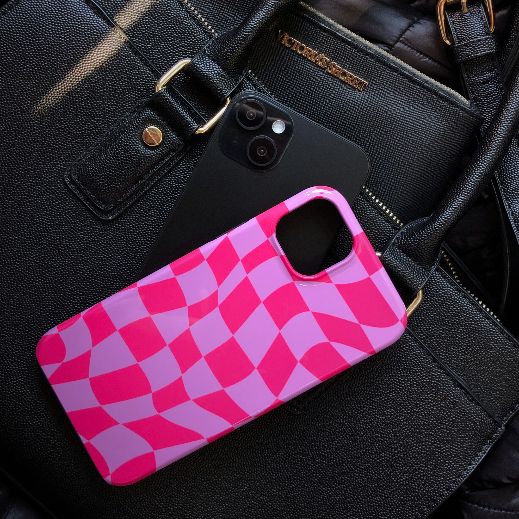 Pink Distorted Checkered Phone Case, B7Cases, Phone, Phone Case, Tough Case, Snap Case, iPhone, Apple, iPhone Case, Cover, MagSafe, Samsung Galaxy, iPhone X, XS, XS max, XR, 11, 12, iPhone SE, 13, Mini, iPhone 14, Plus, iPhone 15, 15 plus, 15 pro, 15 pro max, Galaxy S10, S20, S21, S22, S23, Checkered Phone Case, Checker, Check, Checked, Chess, Square, Geometric, Mosaic, Grid, Warped, Swirl, Distorted, Retro, Vintage, Hippie, Hipster, Groovy, Spire, Tile, Spiral, Geometric Shape, Checkerboard, Plaid, Wavy