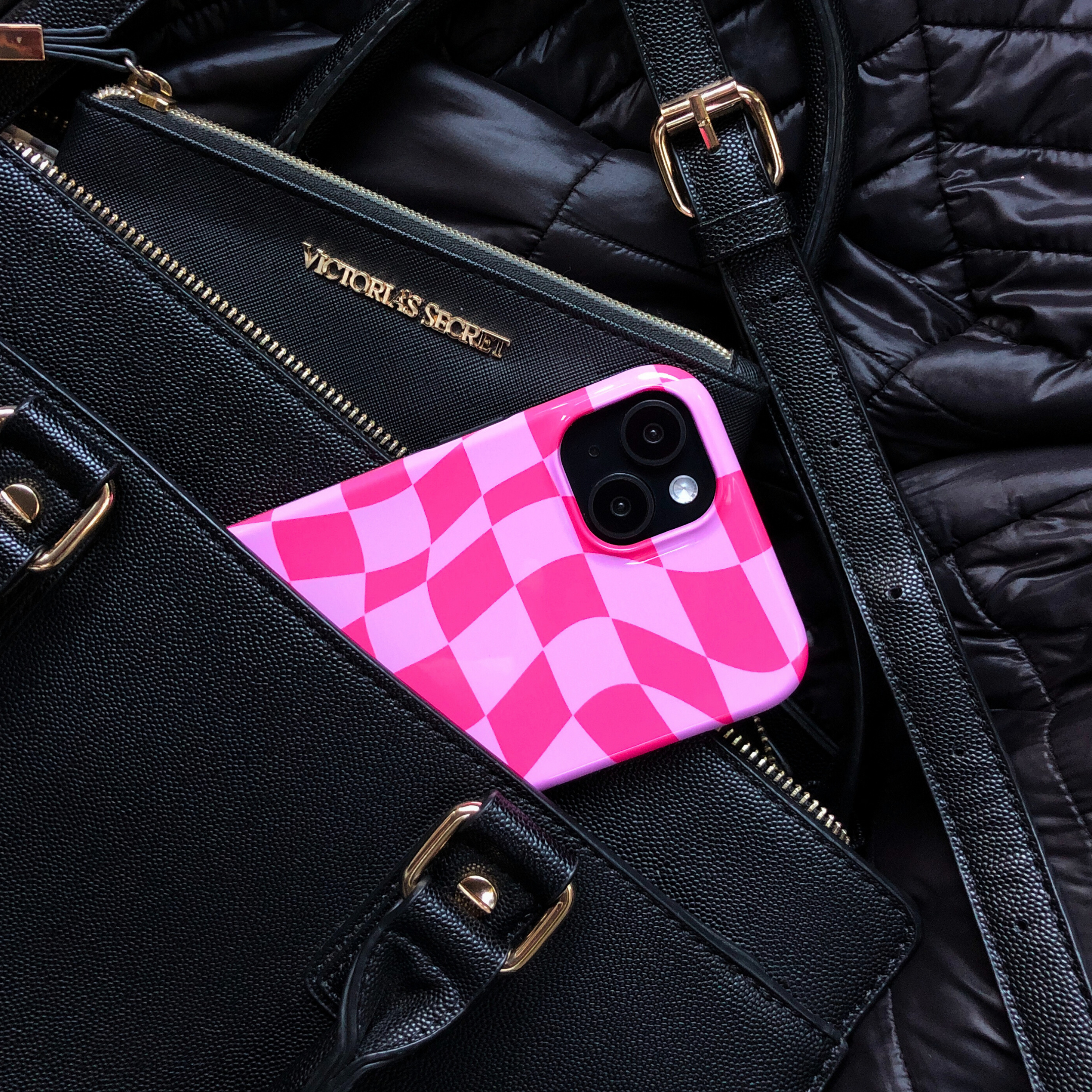 Pink Distorted Checkered Phone Case, B7Cases, Phone, Phone Case, Tough Case, Snap Case, iPhone, Apple, iPhone Case, Cover, MagSafe, Samsung Galaxy, iPhone X, XS, XS max, XR, 11, 12, iPhone SE, 13, Mini, iPhone 14, Plus, iPhone 15, 15 plus, 15 pro, 15 pro max, Galaxy S10, S20, S21, S22, S23, Checkered Phone Case, Checker, Check, Checked, Chess, Square, Geometric, Mosaic, Grid, Warped, Swirl, Distorted, Retro, Vintage, Hippie, Hipster, Groovy, Spire, Tile, Spiral, Geometric Shape, Checkerboard, Plaid, Wavy